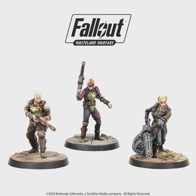 Fallout: Wasteland Warfare - Raiders - Ack Ack, Sinjin &amp; Avery