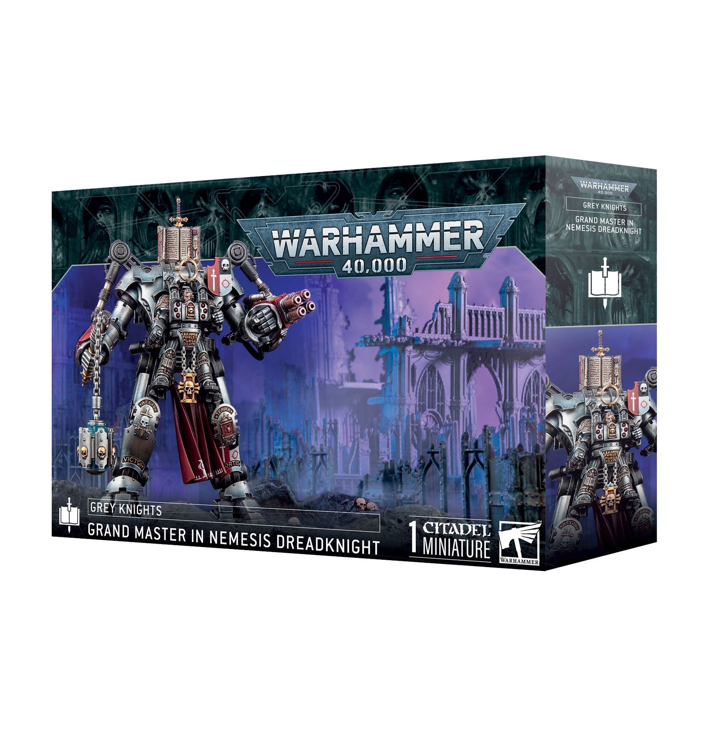 Warhammer 40k Grey Knights Grand Master in Nemesis Dreadknight