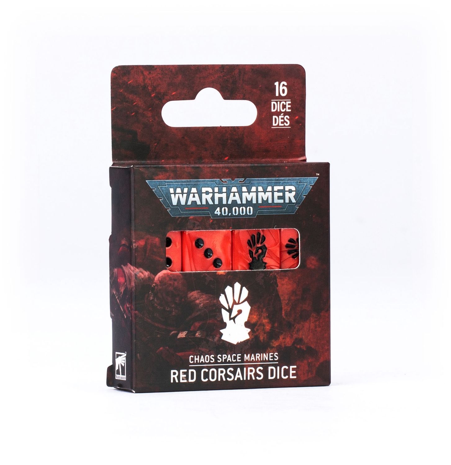 Chaos space Marines: Red Corsairs Dice Set