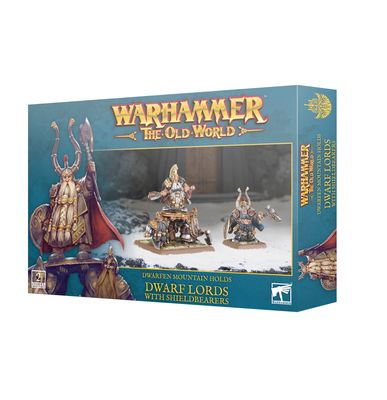 The Old World: Dwarven Mountain Holds - Dwarf Lords with Shieldbearers