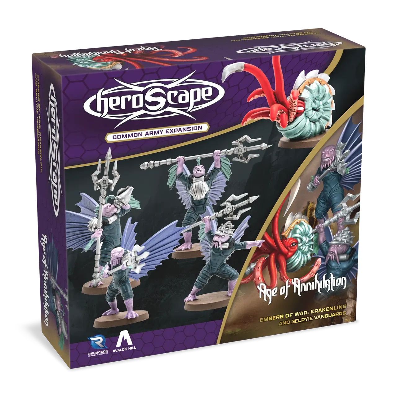 Heroscape: Krakenling &amp; Gelryie Vanguard