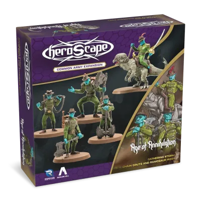 Heroscape: Chain Gruts &amp; Ramosaur Rider