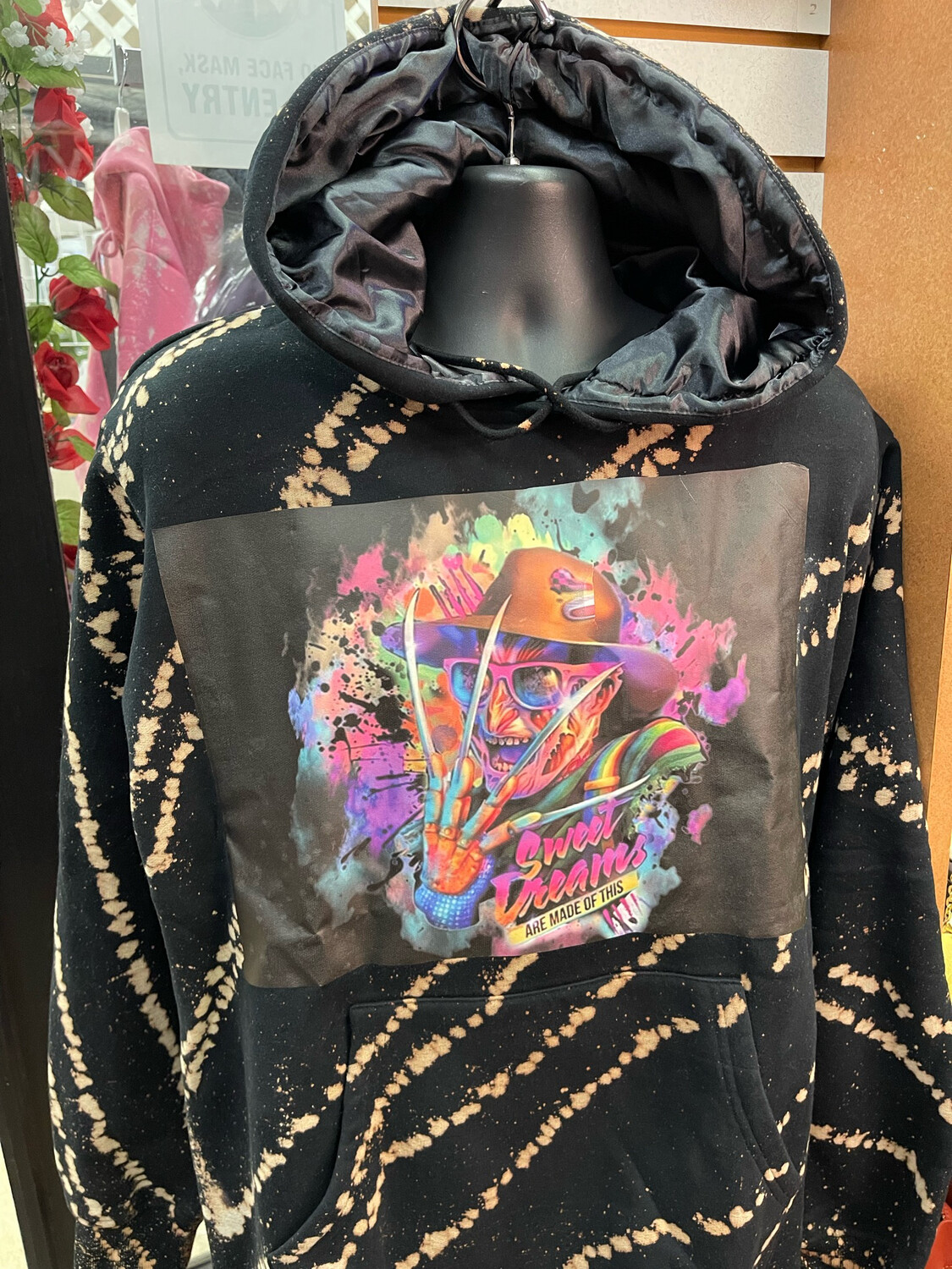 Freddy Kruger Satin lined Hoodie