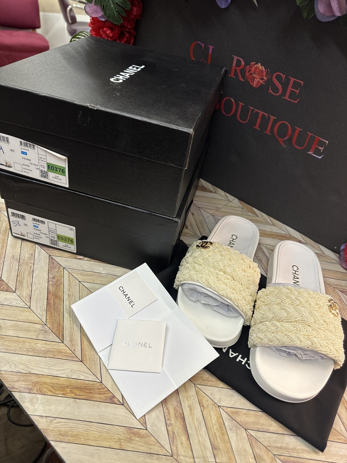 A1 quality- gorgeous beaded white sandals 😍