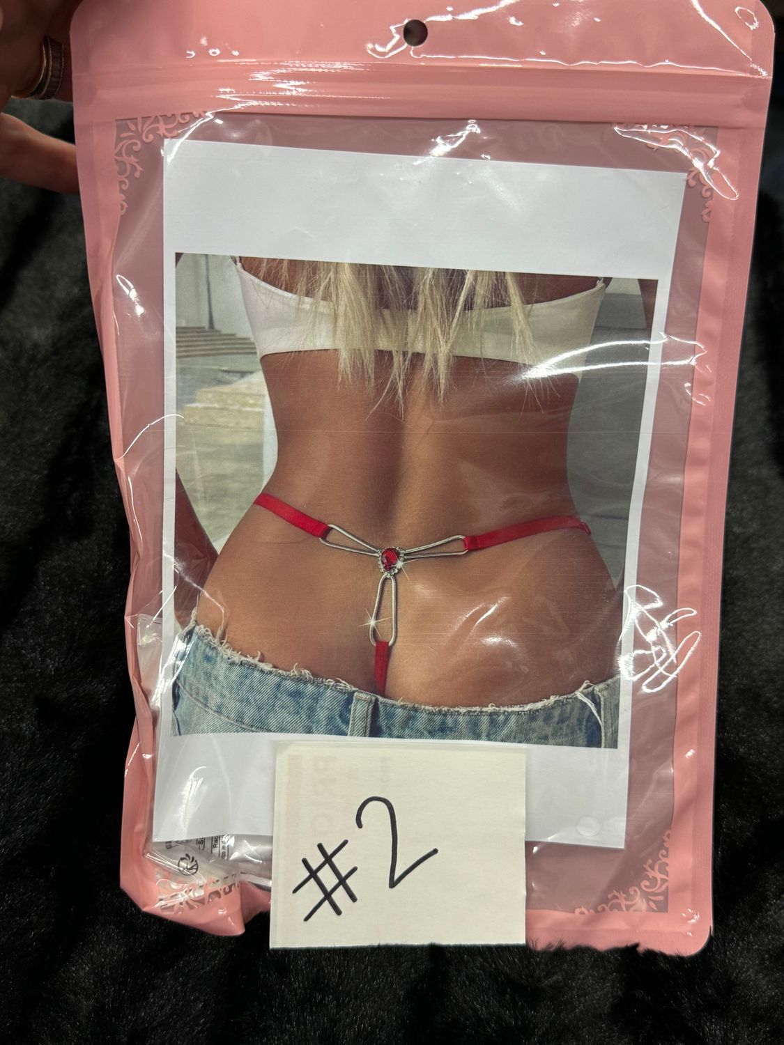 Rhinestone G-strings (1 size fit)