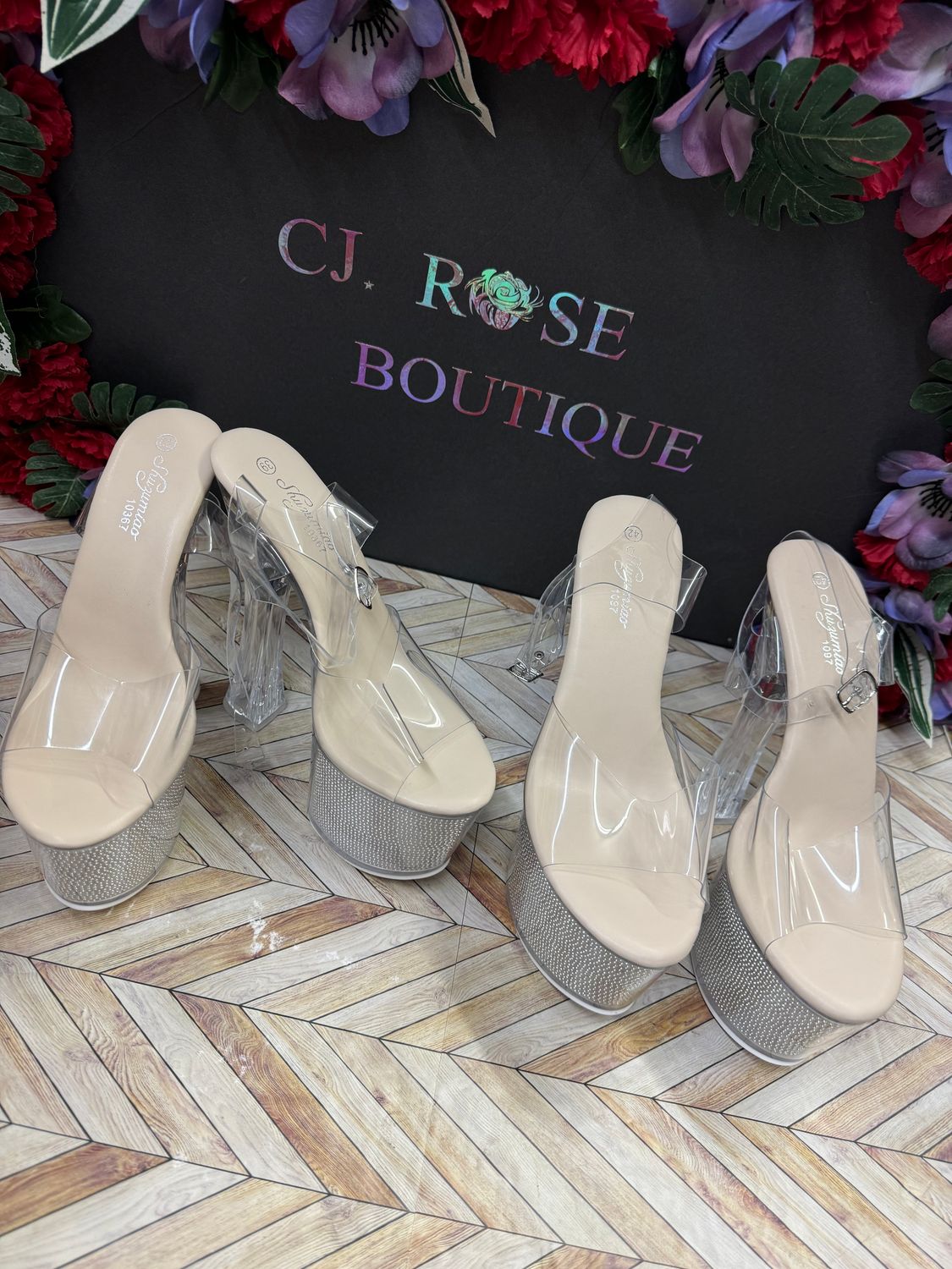 LED - light up white heels