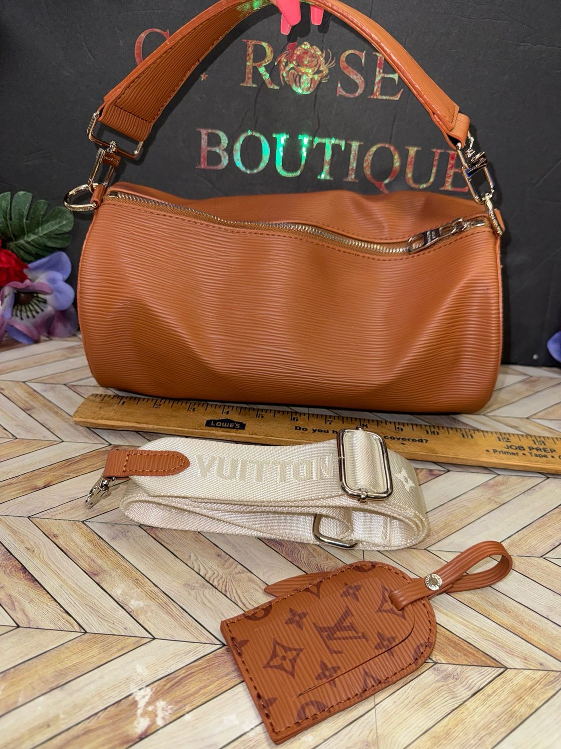 Hq Quality Camel Color Barrel Bag