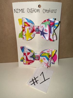 Girls Double 3in Bows