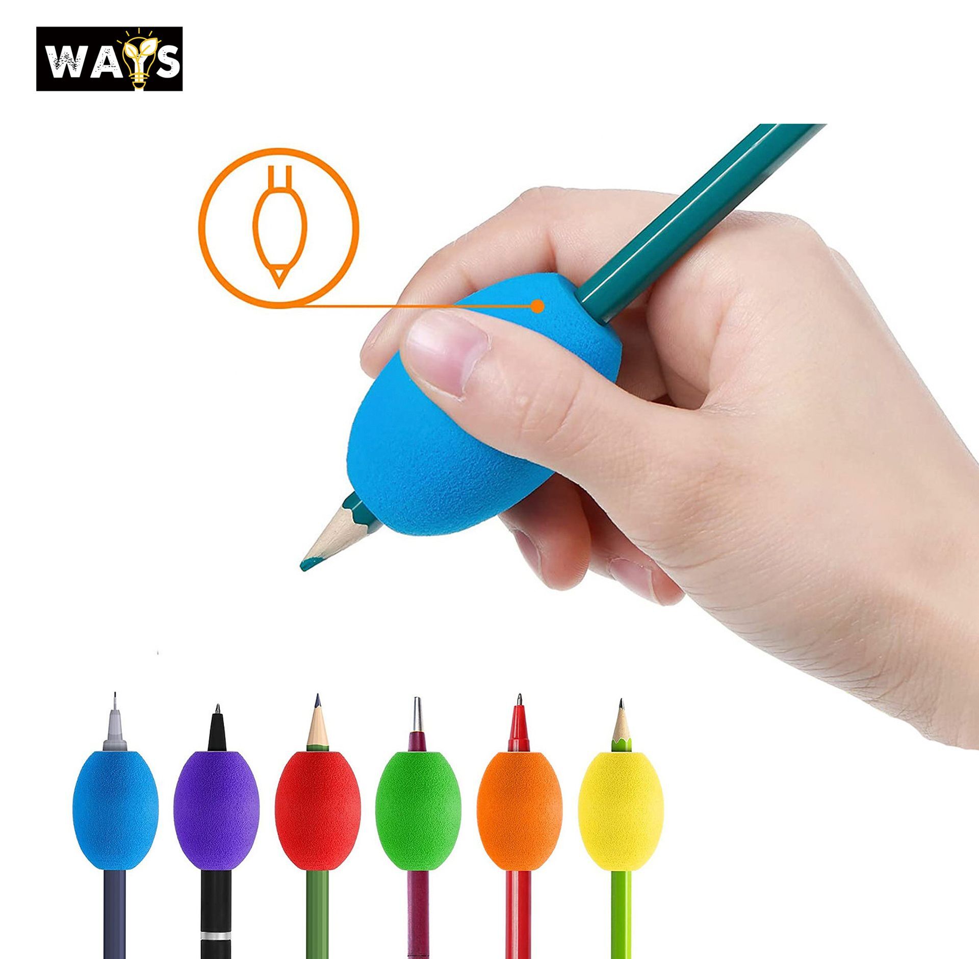 Egg-shaped Pencil Grip