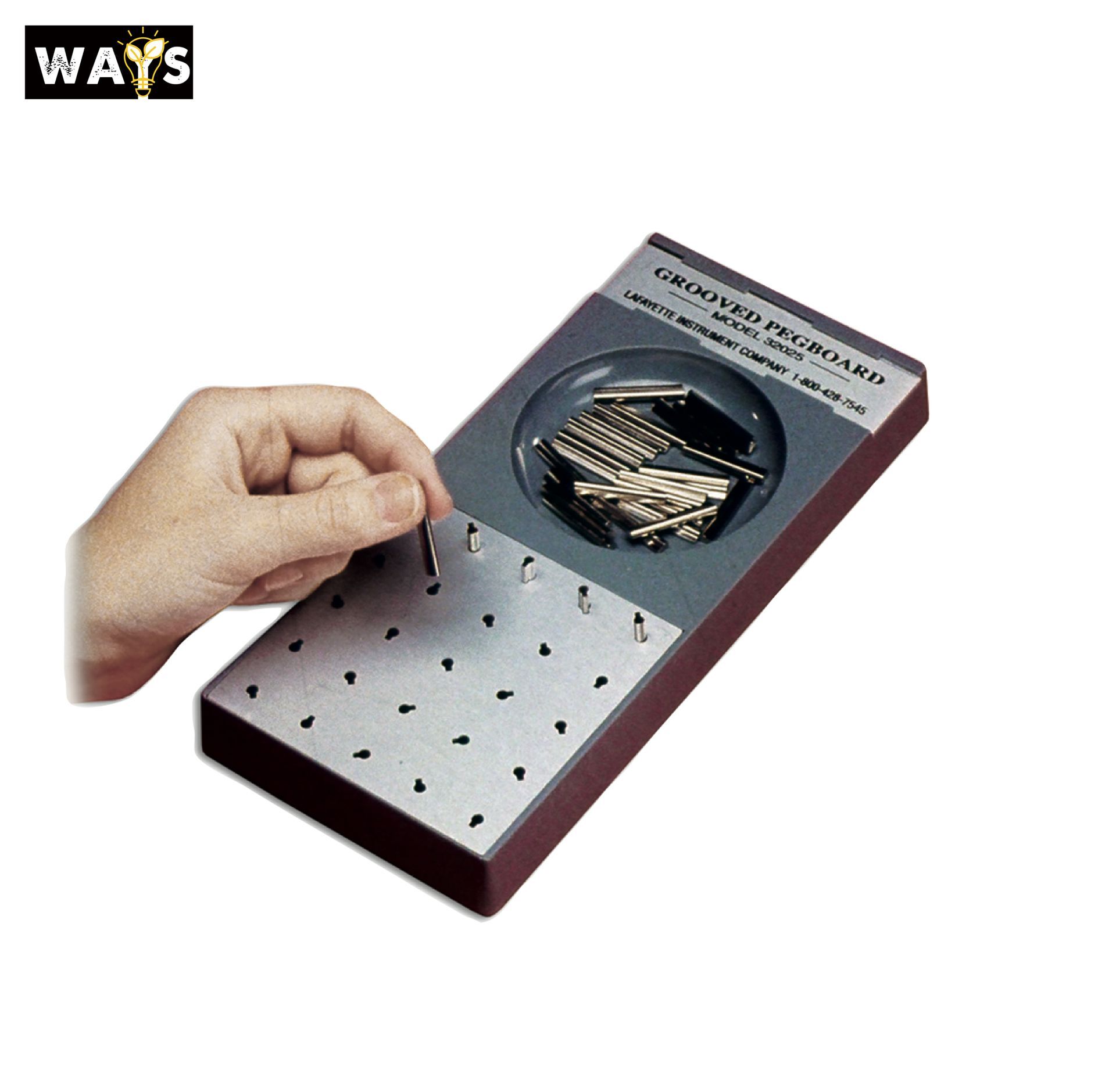 Grooved peg board test