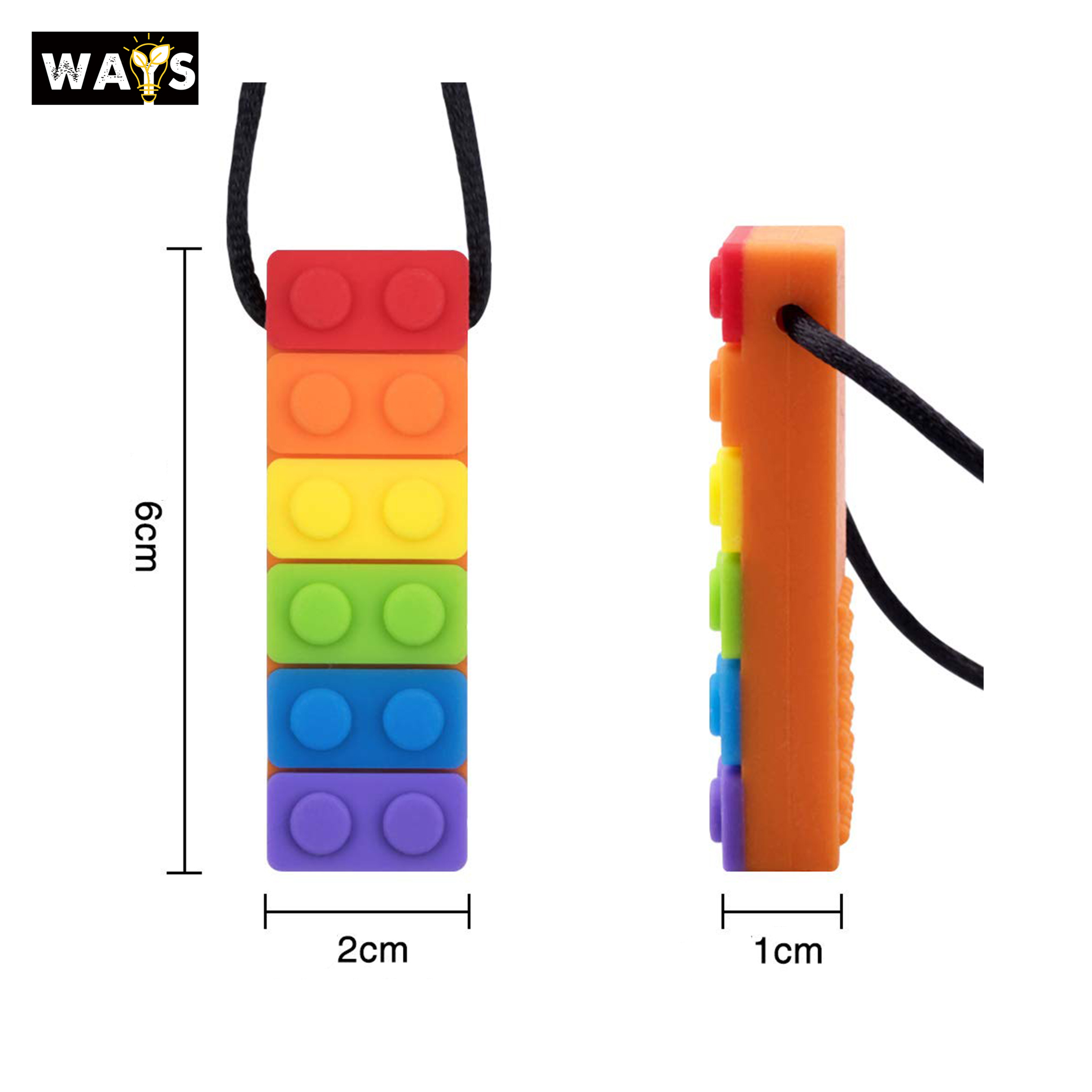 Rainbow Teether with Chain