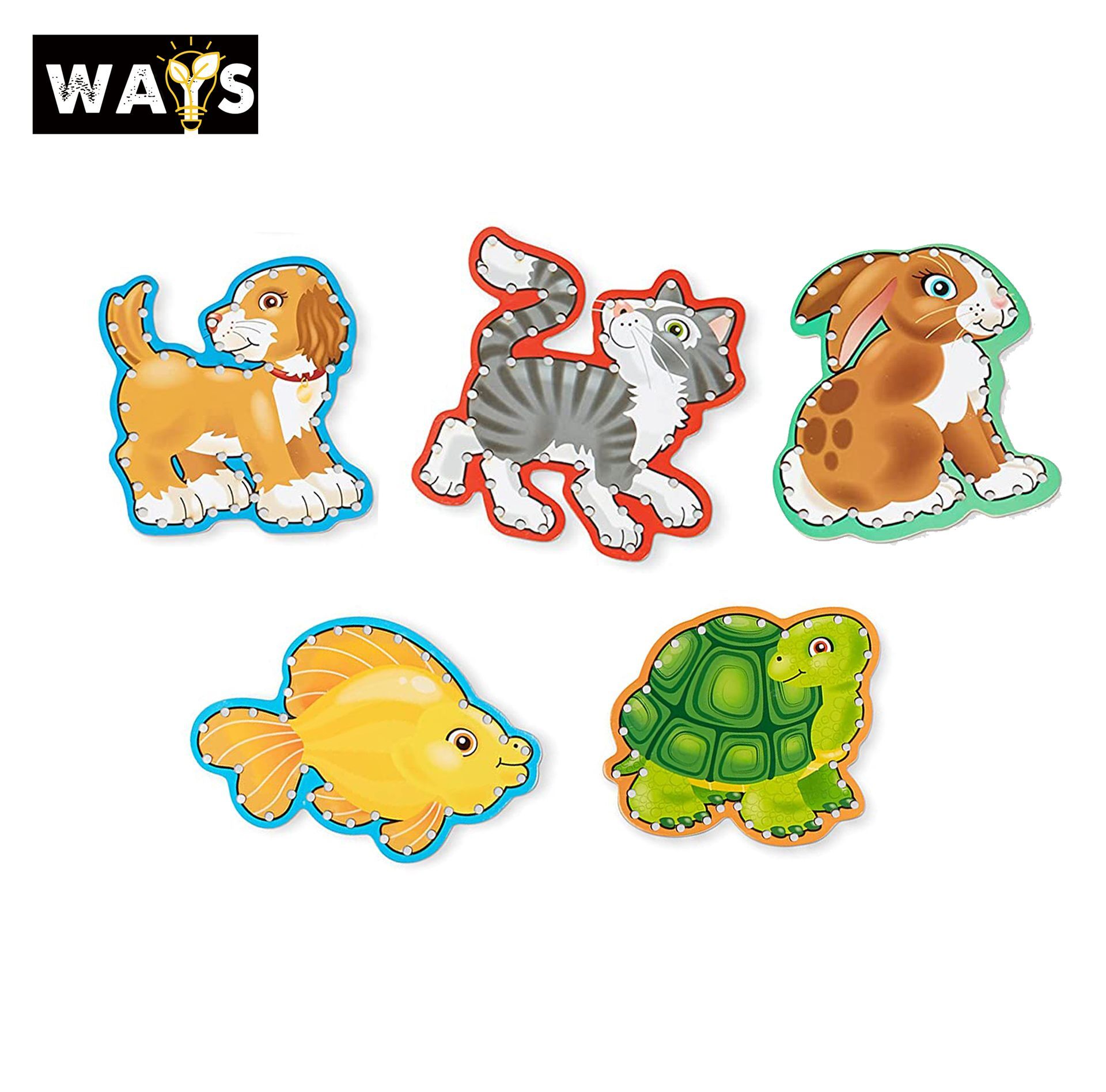 Animal Lacing Board Set