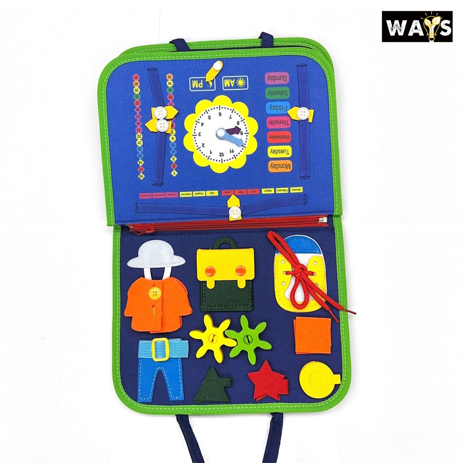 Fine Motor Busy Board Set （Dinosaurs）
