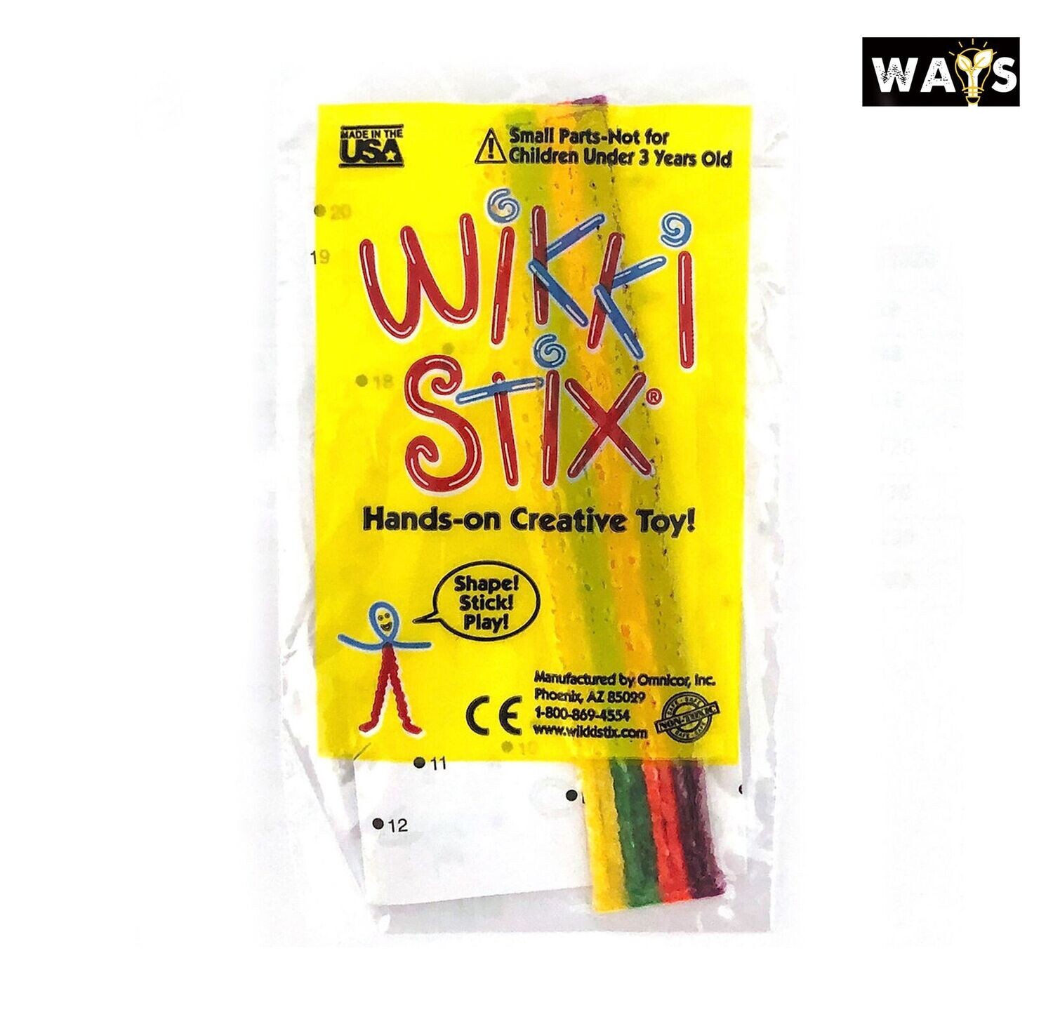 Wikki Stix可重用黏貼蠟繩包8條(兩包) Wikki Stix可重用黏貼蠟繩包8條(兩包)