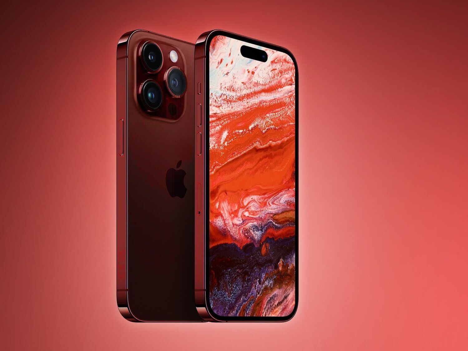 Red Apple Iphone 15 Pro Max 256 GB