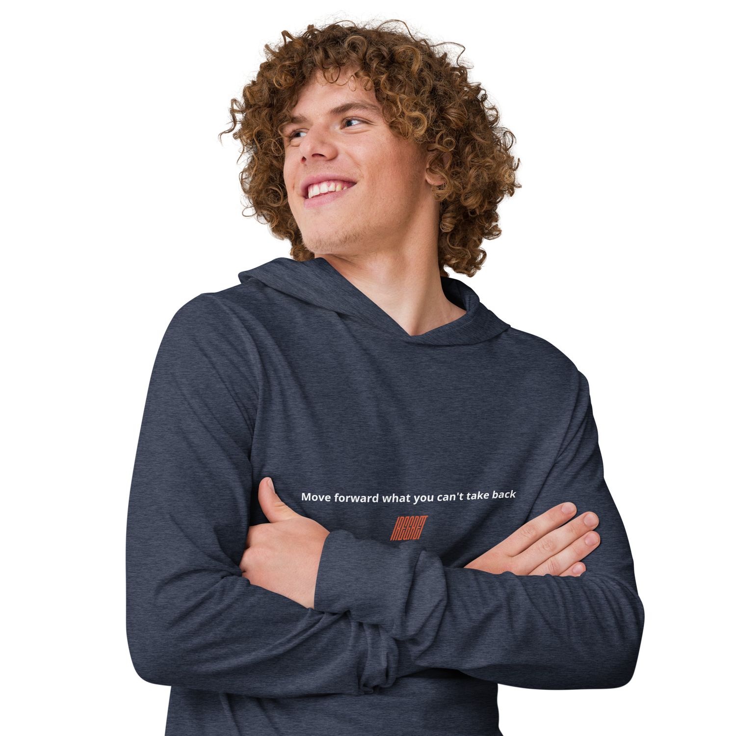 IREGRET Move Forward Men's Hooded Tee IREGRET Move Forward Men's Hooded Tee