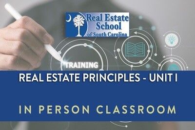 Real Estate License Course Unit l Only - In Person or Virtual