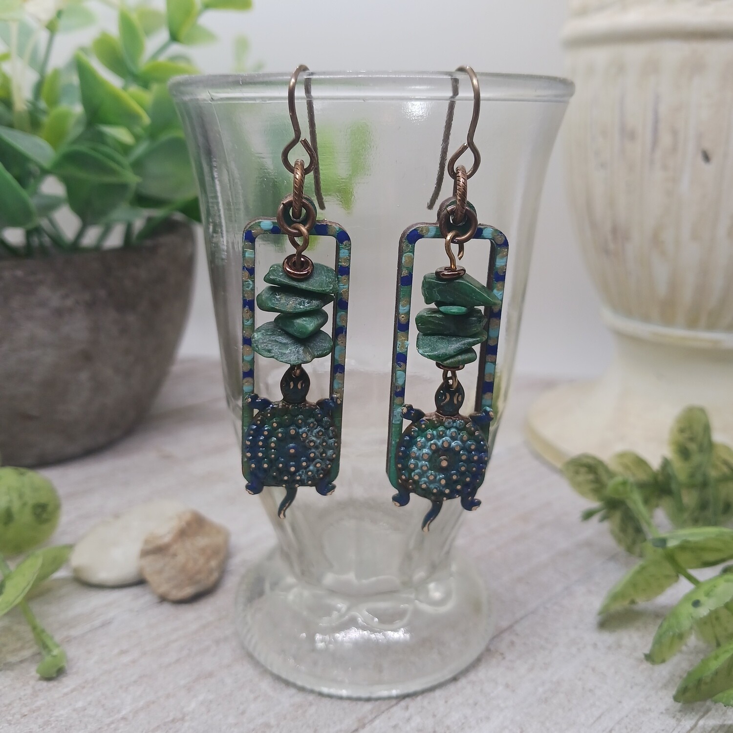 *Sophie* Slowpoke Turtle Earrings