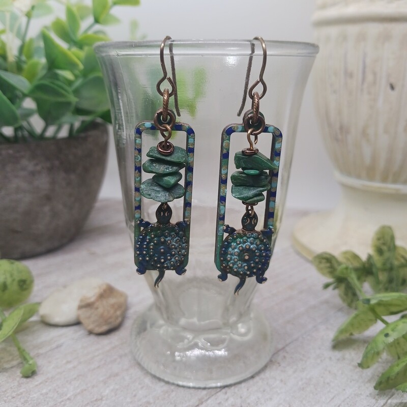 *Sophie* Slowpoke Turtle Earrings