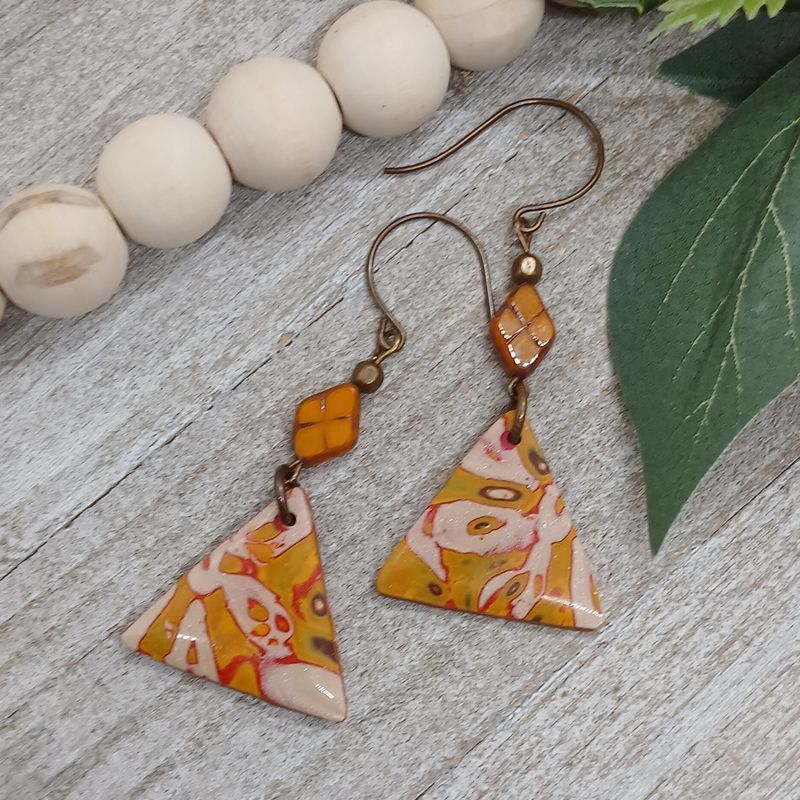 *Ava* Autumn Blaze Earrings