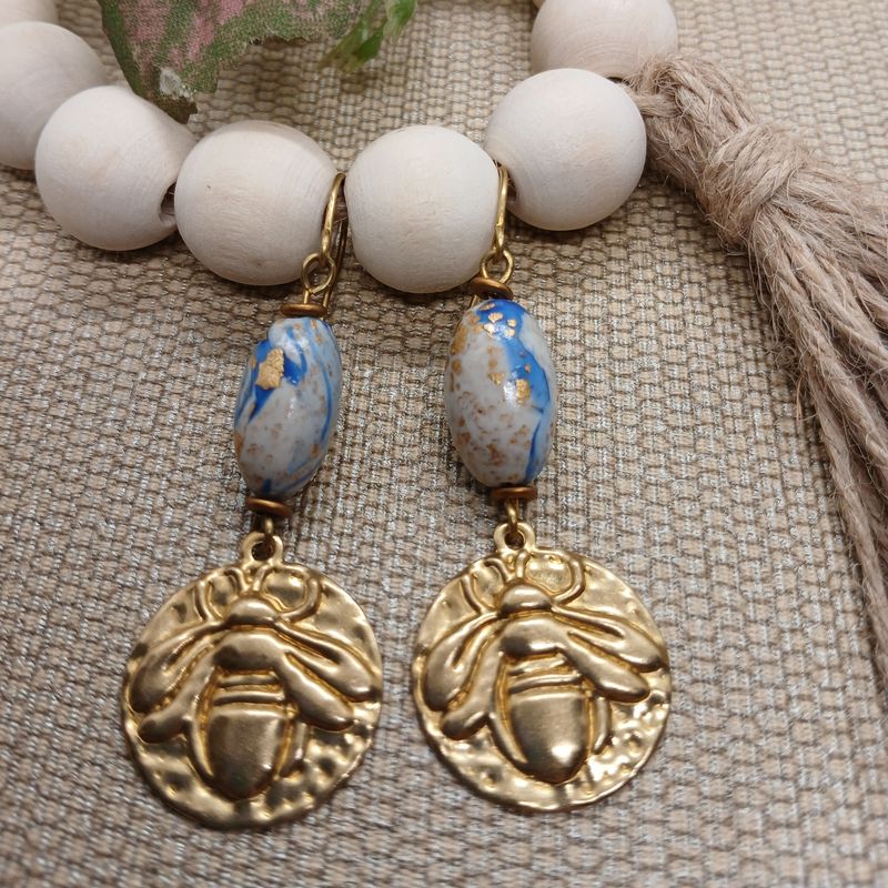 *Blair* Bees and Blue Skies Earrings