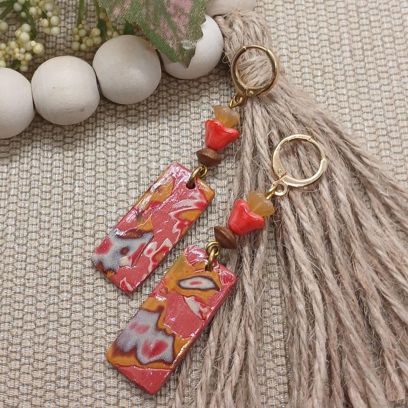*Ainsley* Autumn Flame Earrings