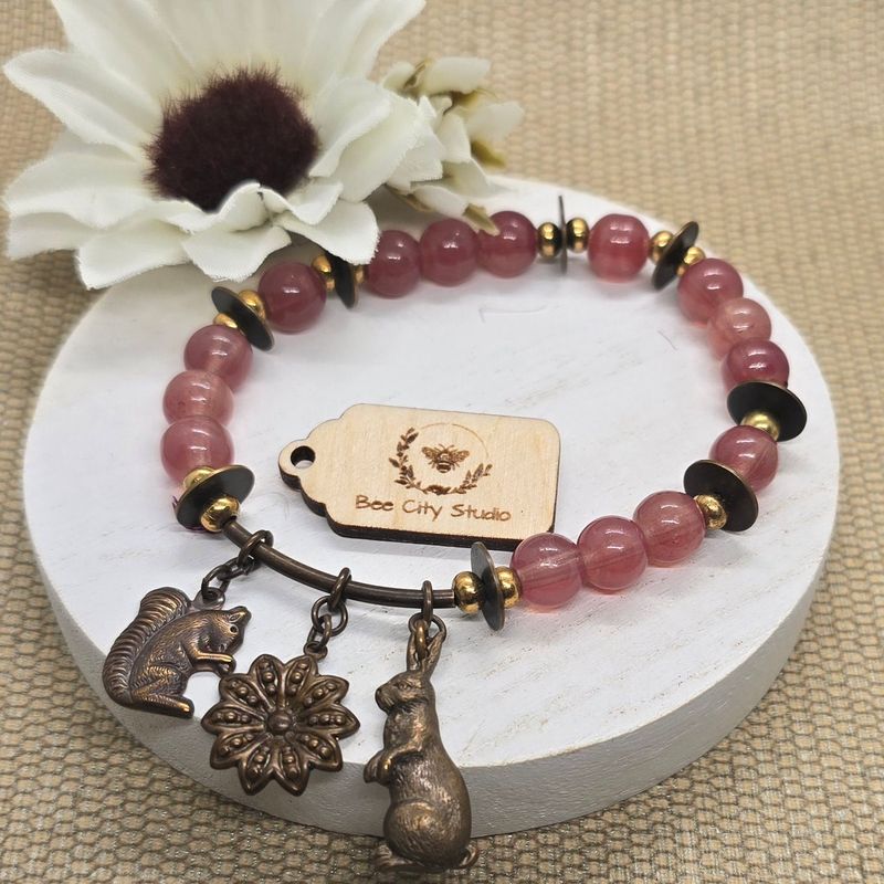 *Lydia* Woodland Creatures Stretch Bracelet