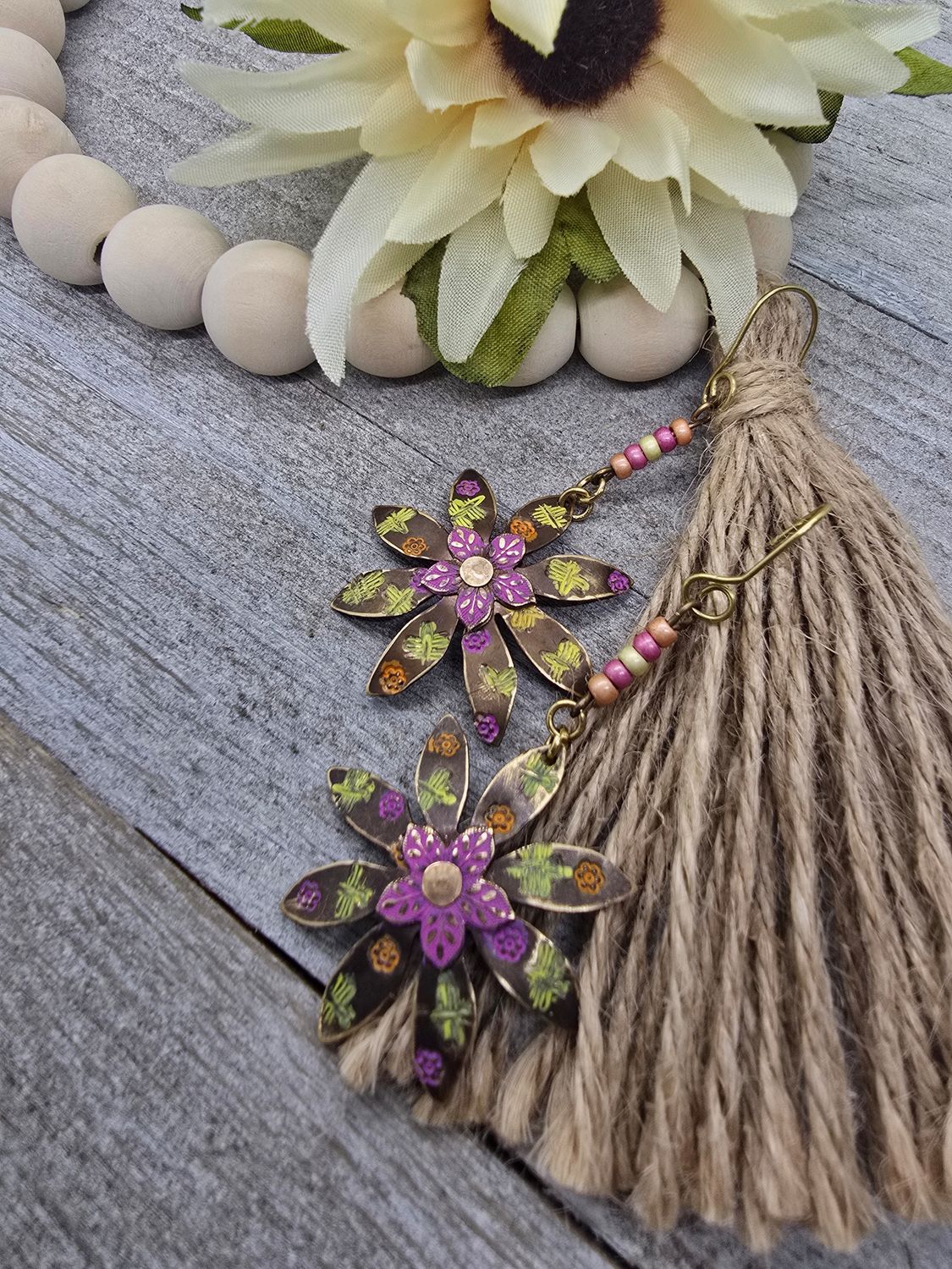 *Daisy* Dragonfly Blossom Earrings