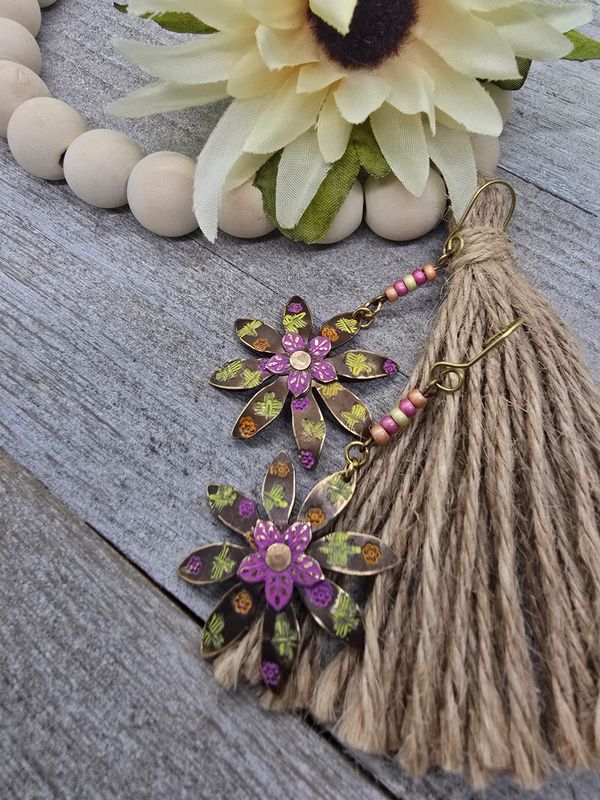 *Daisy* Dragonfly Blossom Earrings
