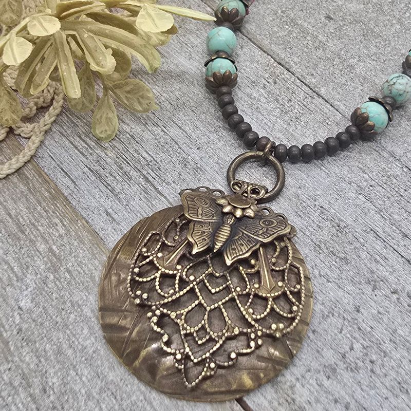 *Felicity* Filigree Butterfly Necklace