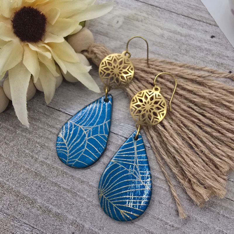 *Poppy*Pretty as a Peacock Earrings