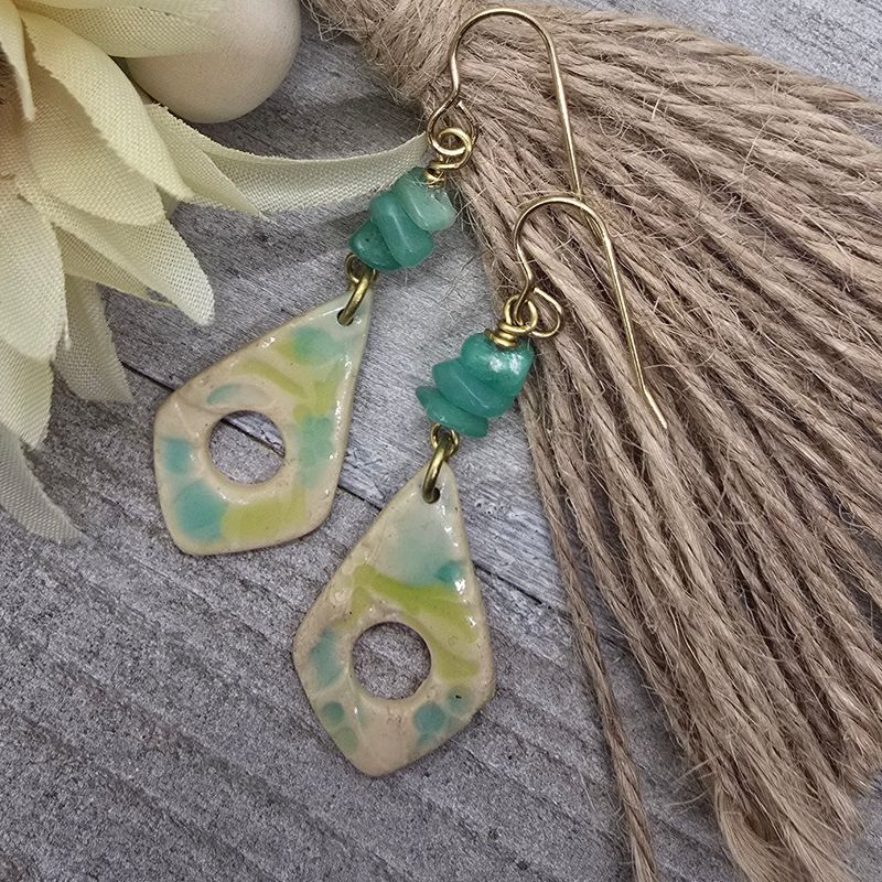 *Penny* Porcelain Dreams Earrings