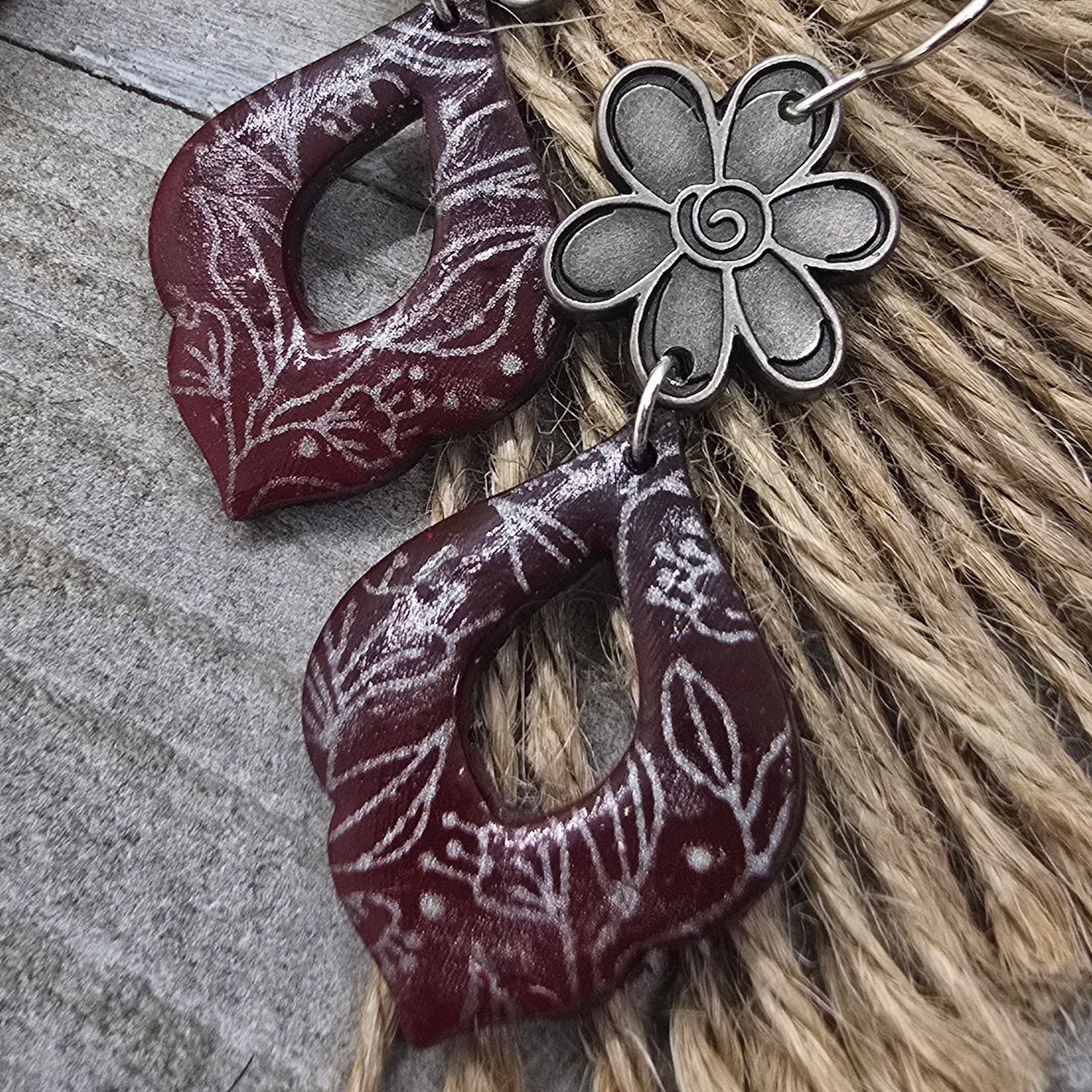 *Aubrey* Ombre Silk Screened Earrings