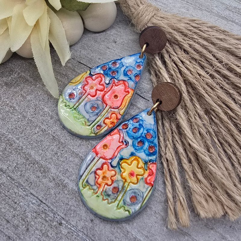*Waverly* Walking in Watercolor Earrings