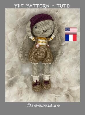 lapin CLOVIS avec ses vêtements