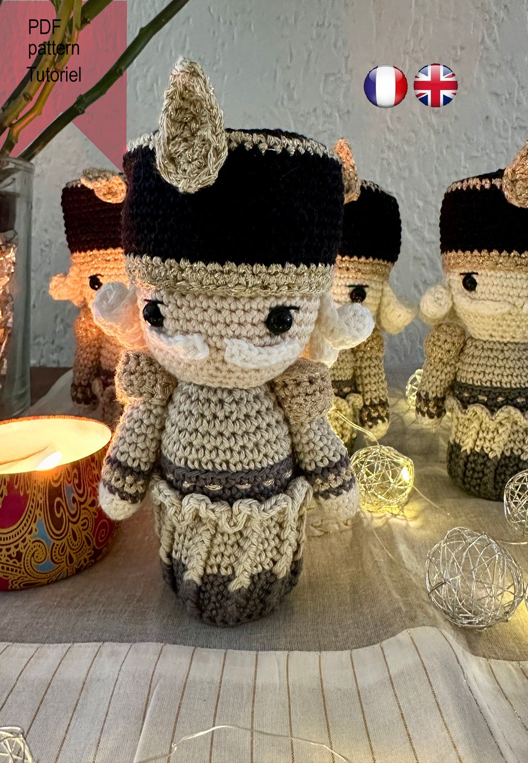 décoration Casse-Noisette en crochet