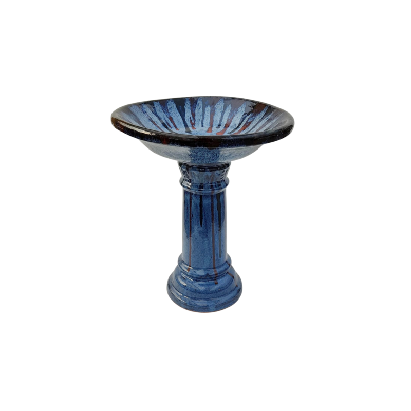 BIRD BATH GLAZED