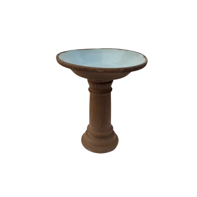 BIRD BATH WITH STONE