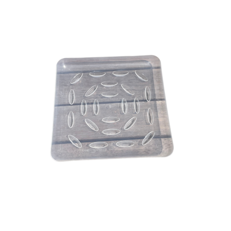 SQUARE PLASTIC SAUCERS