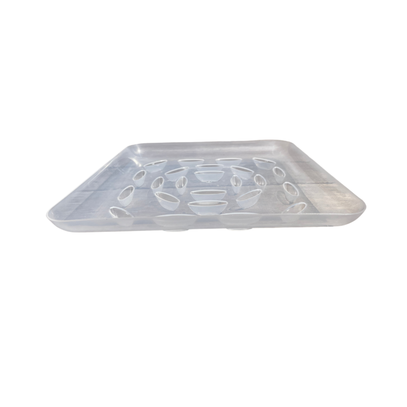 SQUARE PLASTIC SAUCERS