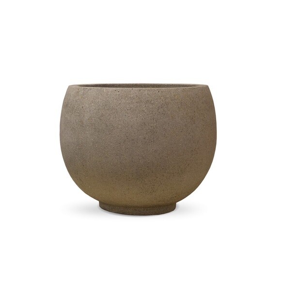 BALL CUT PLANTER, Size: Small, Colour: Grey