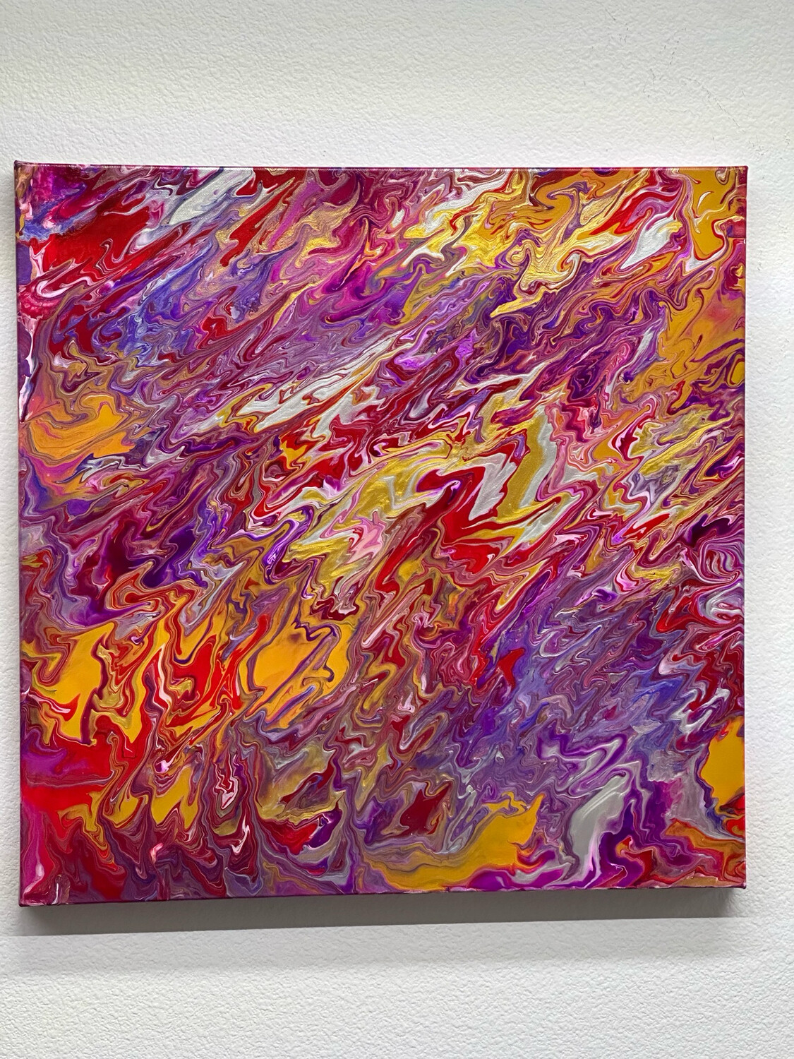 The Pinks Abstract Acrylic Painting