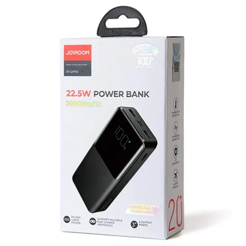 BATTERIE EXTERNE JOYROOM STAR USB-C 22.5W JR-QP192 - 20000MAH - NOIR