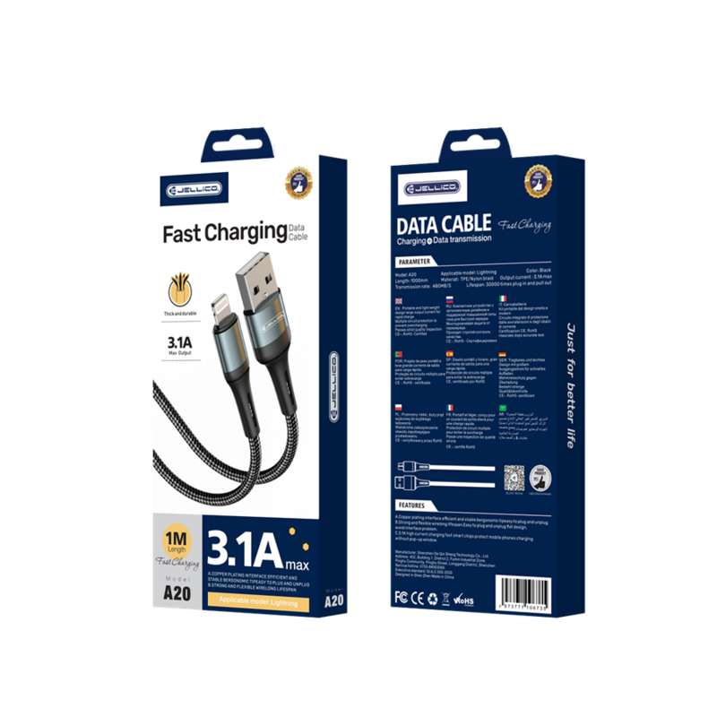 Câble de chargement rapide USB vers Lightning (Iphone)