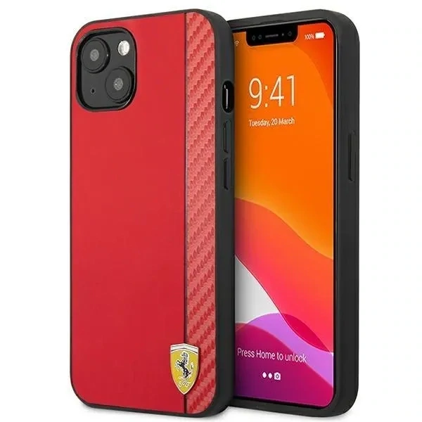COQUE FERRARI SILICONE ROUGE LICENCE OFFICIEL IPHONE 14 PLUS
