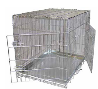 Jaula perro plegable grand 90 x 55 x 66cm