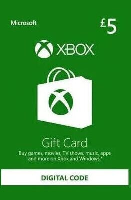 Xbox Gift Cards £5-£100