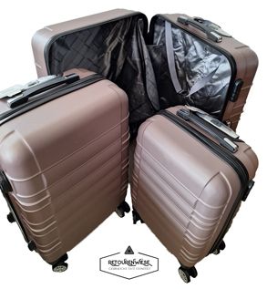 Koffer, Trolley, Hartschalenkoffer, Reisegepäck 3er Set 760x520x300 mm