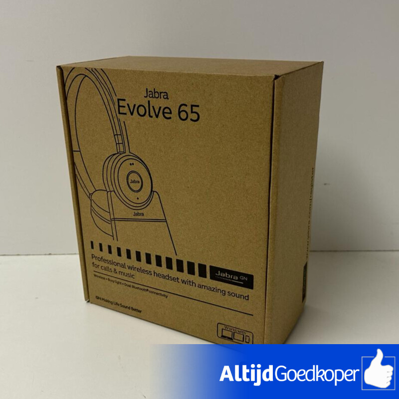 Jabra Evolve 65 Link380a UC Stereo Stand heaset | NIEUW Jabra Evolve 65 Link380a UC Stereo Stand heaset | NIEUW