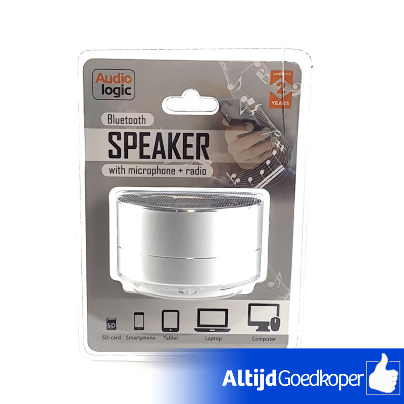 Audio Logic Bluetooth Speaker Gray/Grijs | Nieuw In Seal Audio Logic Bluetooth Speaker Gray/Grijs | Nieuw In Seal